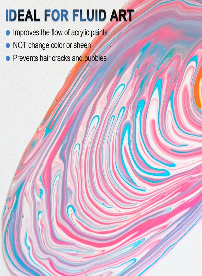 Nicpro Pouring Medium for Acrylic Paint 69oz / 2040ml, Acrylic Paint Thinner, Acrylics Flow Medium Improve Flow Consistency - Image 2