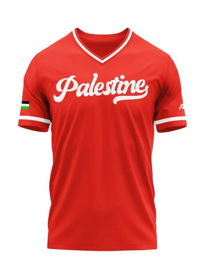 Baseball United Palestine Baseball National Team Men's Lifestyle V-Neck Jersey