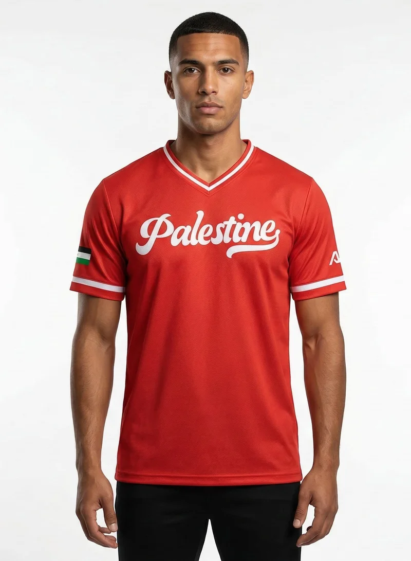 Baseball United Palestine Baseball National Team Men's Lifestyle V-Neck Jersey