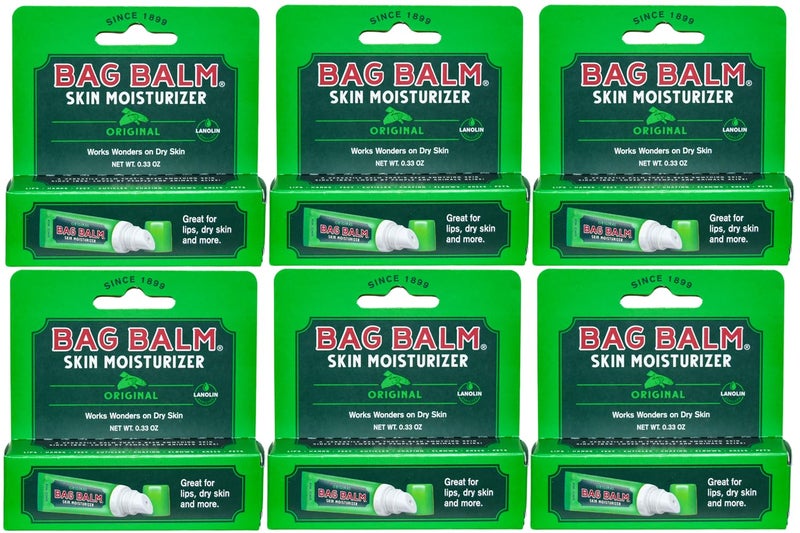 Bag Balm Original On-the-Go Lip Balm Tubes for Chapped Lips, Dry Hands, Skin Irritations and More - 0.33oz, 6 Pack - Image 1