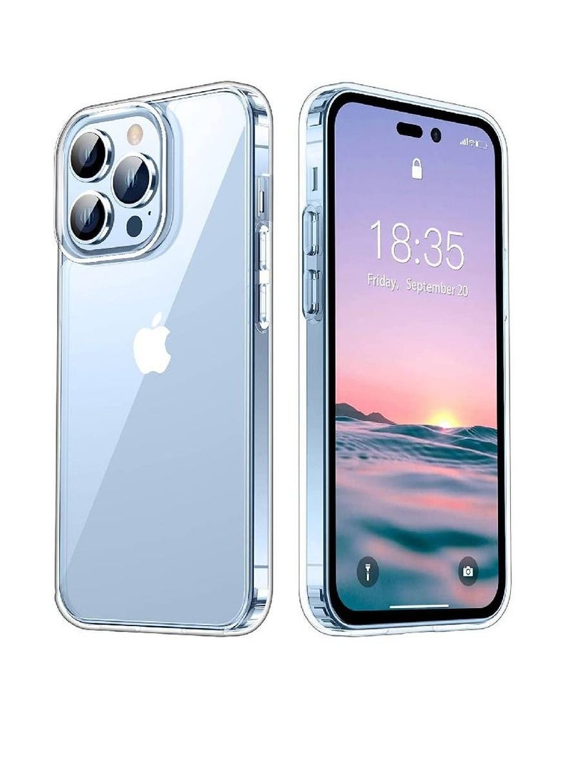 فيسوس الحماية الوقائية لانخفاض السقوط العسكري من الدرجة العسكرية مع غطاء حالة مقاوم للصدمة في iPhone 14 Pro Max Clear - Image 1