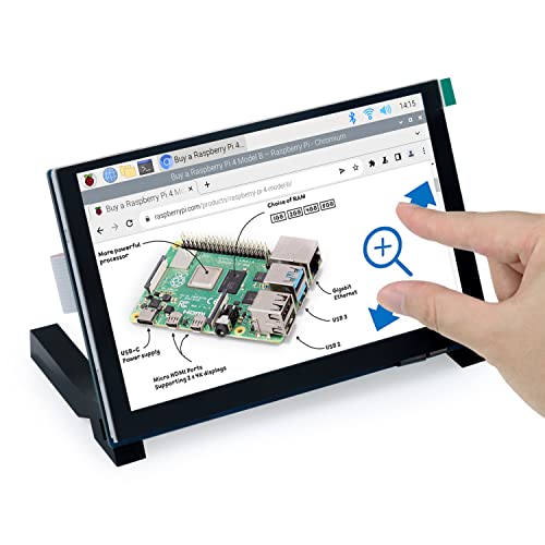 FREENOVE 5 Inch Touchscreen Monitor for Raspberry Pi 5 4 B 3 B+ A+, 800x480 Pixel IPS Display, 5-Point Touch Capacitive Screen, Driver-Free MIPI DSI Port - Image 1