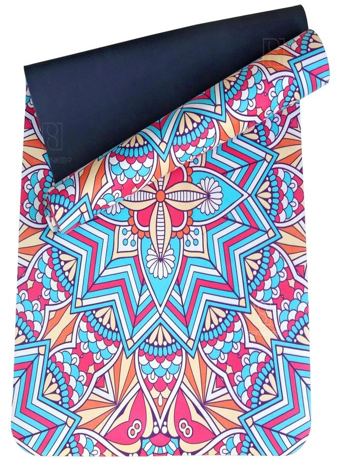 Spanker Premium Yoga Mat - Artist Designed, Premium eco friendly mats, Non Slip, Non toxic, Great For Regular & Hot Yoga, Pilates and Workouts (178 Cms x 68 cms x 5 mm)- Brown SSTP - Image 1