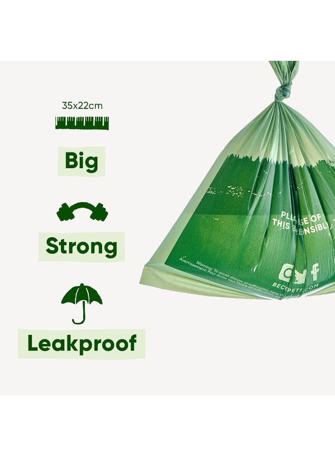 BECO أكياس بيوكو سوبر سترونغ وكبيرة لفضلات الحيوانات | أكياس فضلات الكلاب بدون رائحة | 300 لفة XL | موزع على شكل علبة مناديل - Image 2