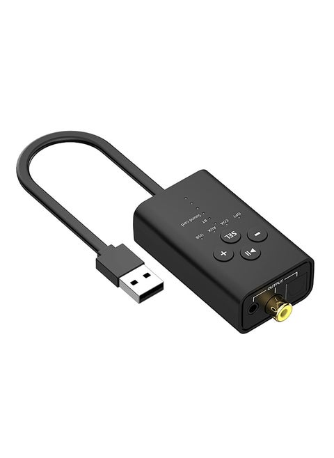 Digital Audio Converter，USB & Bluetooth 5.2 to TOSLINK Optical/Coaxial and 3.5mm AUX Audio Adapter, for TV,PS5,PS4,PC,Laptop,Smartphone to Sound Box,Amplifier or Home Theater