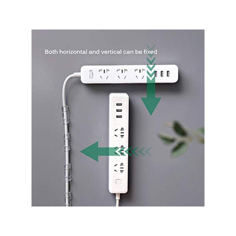 SOLARAE حامل مقبس ذاتي اللصق، قوي، خالي من الثقوب، ملصق حامل قابس مثبت على الحائط لحوامل شريط الطاقة، حامل رف التخزين للمنزل مناسب للأسطح الناعمة - Image 2