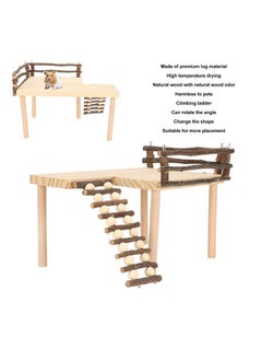 Zerodis Zerodis Hamster Climb, Multipurpose Hamster Playing Hamster Bridge Rodents Chew Toy for Hamsters Chinchillas Guinea Pig Ferret Reptile  - Image 3