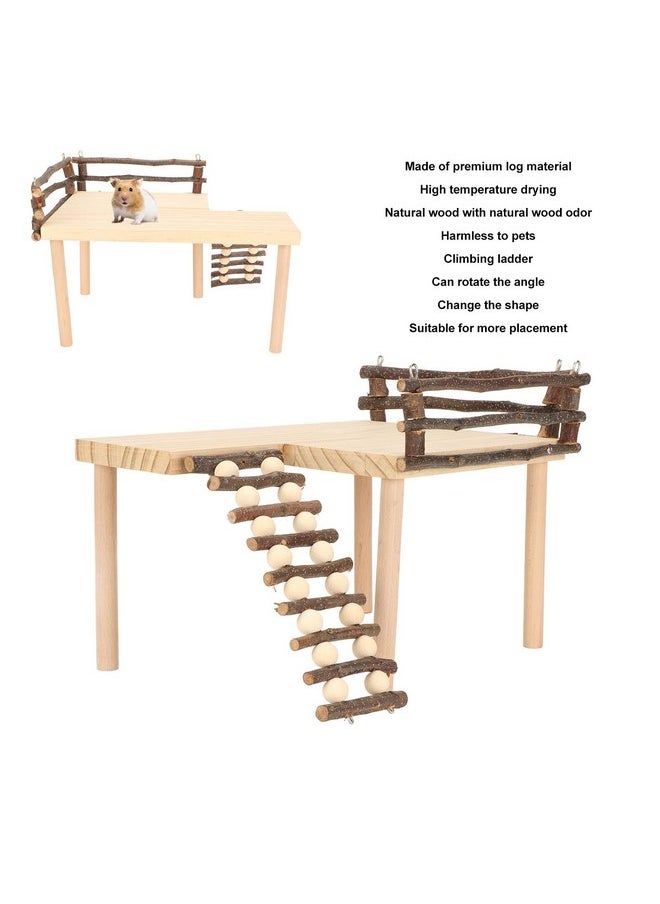 Zerodis Zerodis Hamster Climb, Multipurpose Hamster Playing Hamster Bridge Rodents Chew Toy for Hamsters Chinchillas Guinea Pig Ferret Reptile  - Image 3