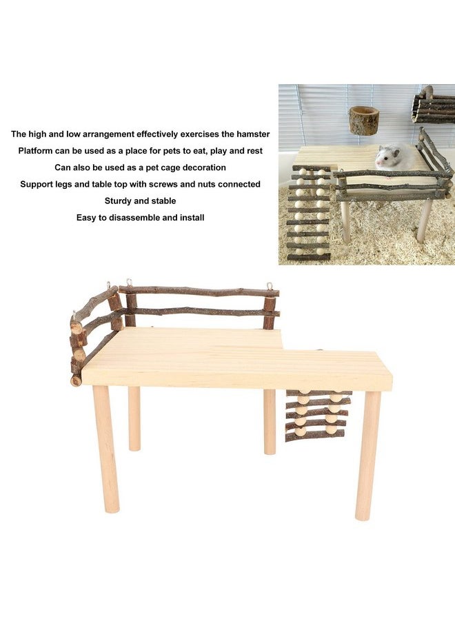 Zerodis Zerodis Hamster Climb, Multipurpose Hamster Playing Hamster Bridge Rodents Chew Toy for Hamsters Chinchillas Guinea Pig Ferret Reptile  - Image 2