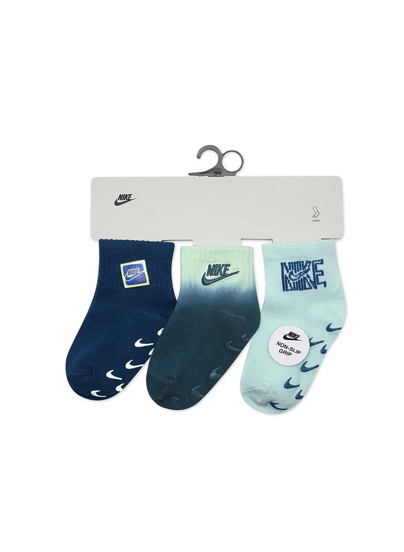 Nike Infant 3 Pack Glow With Me Socks - Image 4