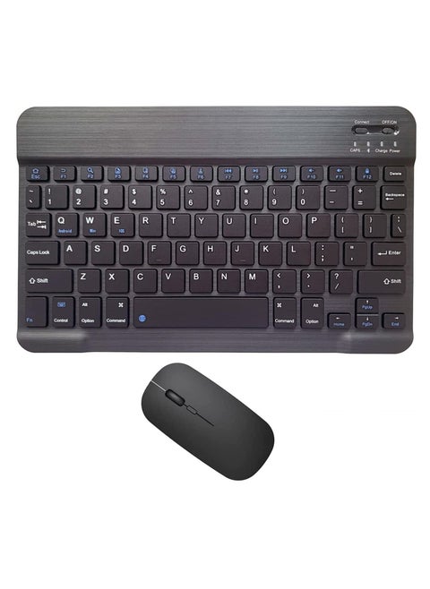 Arabic and English Bluetooth Keyboard and Mouse Combo, Ultra-Slim Portable Compact Wireless Mouse Keyboard Set for IOS Android Windows Tablet Phone iPhone iPad Pro Air Mini