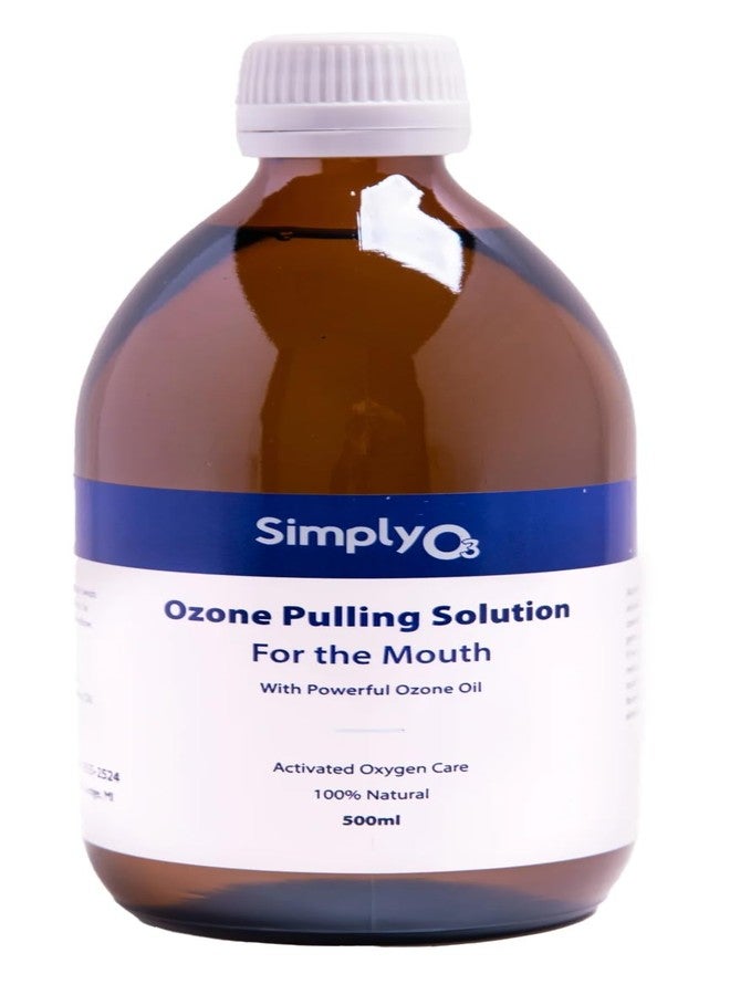 Simply O3 100% Natural Ozone Olive Oil Pulling, Ozone Mouthwash with Pepermint Oil Solution for Teeth and Gums 100% Natural (16.9 oz - Image 1