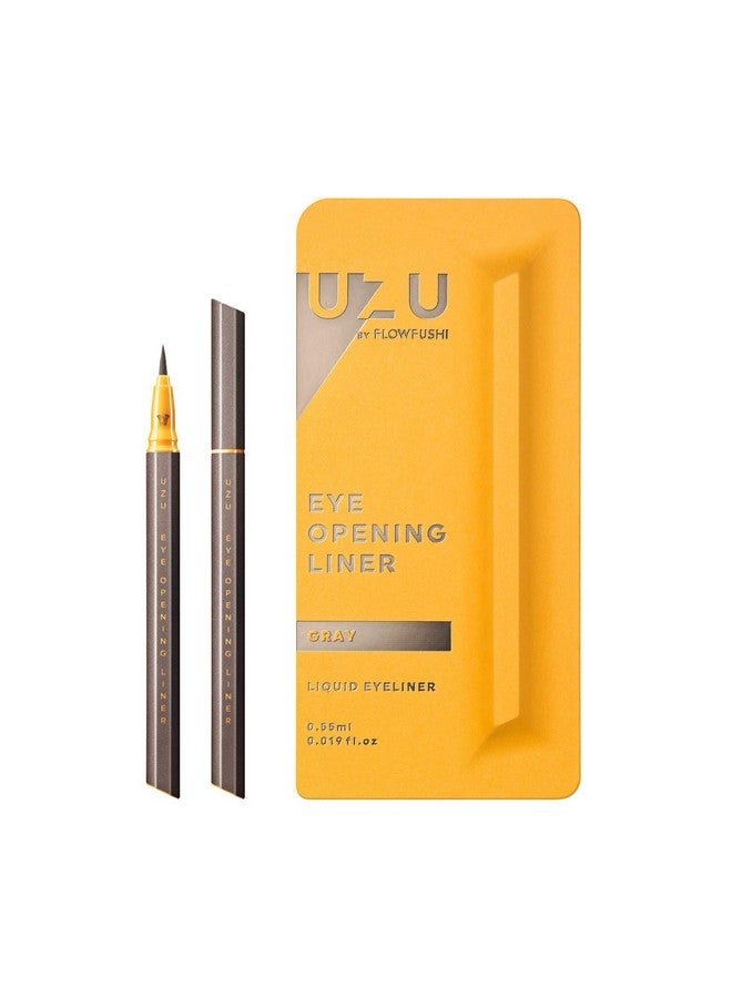 UZU Flowfushi Uzu Eye Opening Liner Liquid Eyeliner (Gray) - Image 1