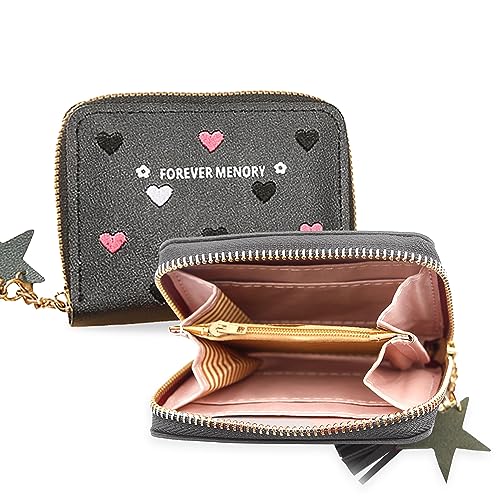 Kraptick Wallet for Women - Stylish and Compact Card Holder and Money Wallet, Money Organiser (Black) - Image 1