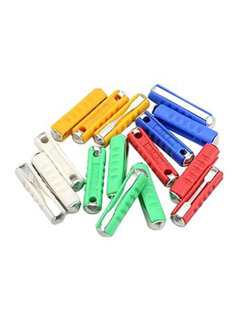 200pcs 5A/8A/10A/16A/25A Car Fuse European Car Fuse Set Multicolor Torpedo Shape Old Style Non Ceramic - Image 2