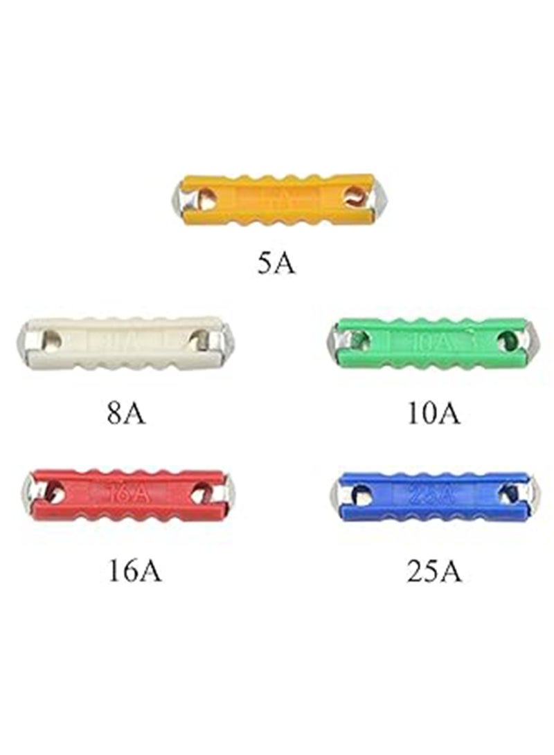 200pcs 5A/8A/10A/16A/25A Car Fuse European Car Fuse Set Multicolor Torpedo Shape Old Style Non Ceramic - Image 3