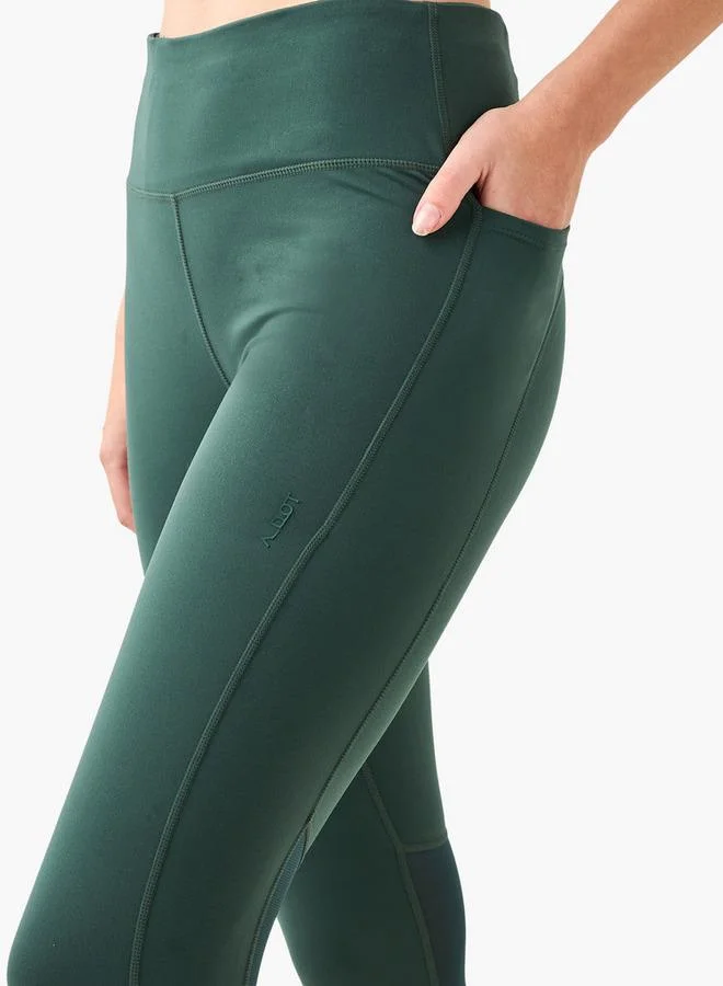 Splash Active Green Women 2-Way Stretch Performance Leggings for Women | Best Price UAE