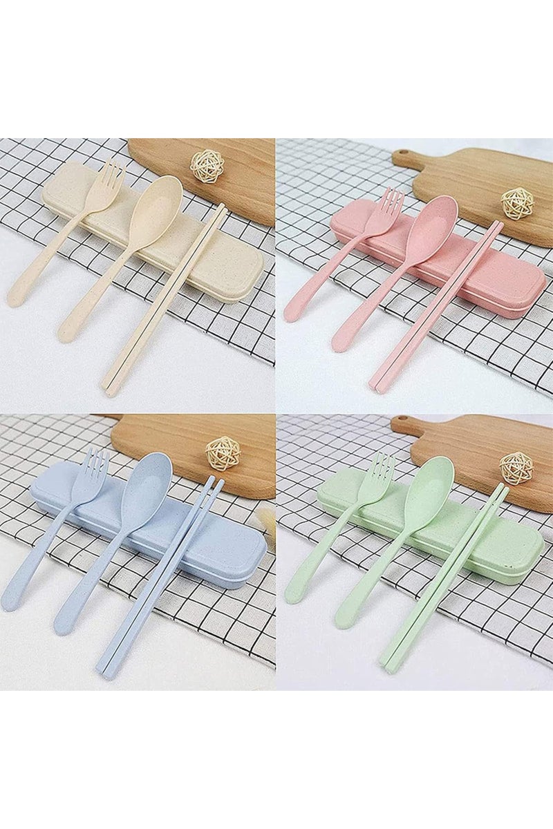 Star Babies combo -   Fruit picks (10 pcs) with organic cuttlery set Blue - Image 4