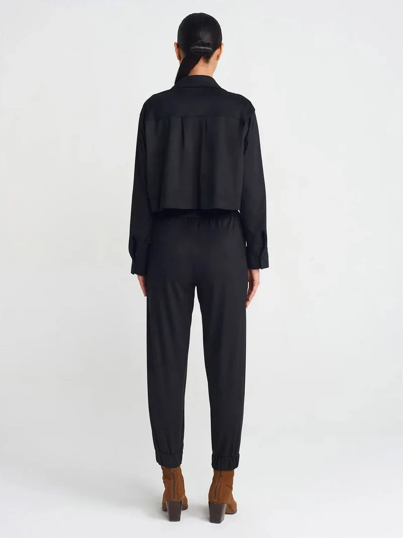 ديلفين Dilvin Faux Suede Jogger Pants