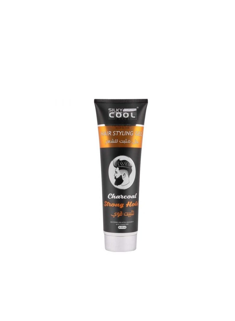 Silky Cool Silky Cool Hair Styling Gel Tube 275 Ml - Charcoal 