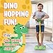 Playbees Foam Pogo Stick Dinosaur Jumper for Kids 3 4 5 6 7 Years Old Coolest Toys for 5 Year Old Boy Themed Bungee Pogo Inside Outside Fun for Boys Girls - Image 4