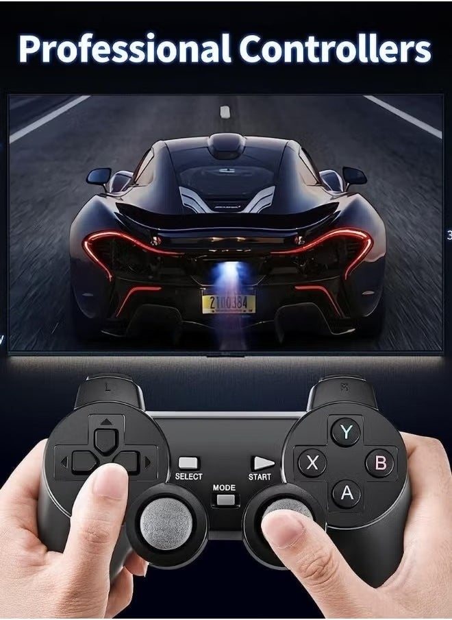 Generic - Retro Game Console Video Game Stick Lite 4K Upgraded 10000+ Games Classic 4K TV Game Console with 2.4G (64G) Wireless Controllers - Image 1