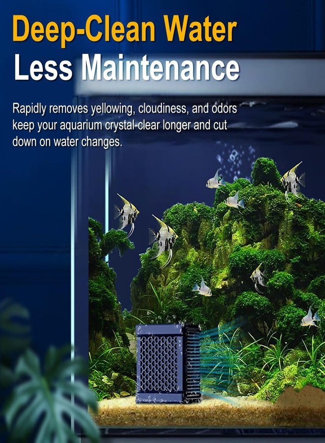 FKSC Pure Cube Water Trough Filter 2.0 Super‑Strong Filtration Aquarium Water Trough Activated Carbon Purifier Cube for Horse, Livestock, Fish Tanks & Ponds,Blue，for 20 Gallons Tank - Image 4