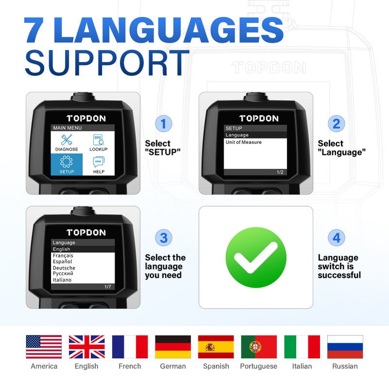 Topdon ArtiLink300 OBD2 Code Reader For Cars - Image 4