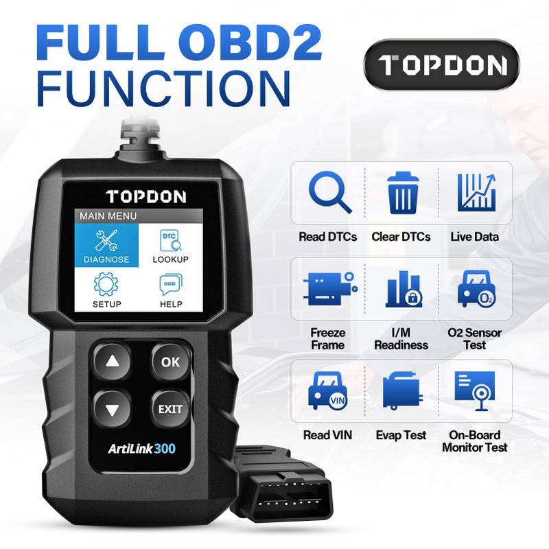 Topdon ArtiLink300 OBD2 Code Reader For Cars - Image 2