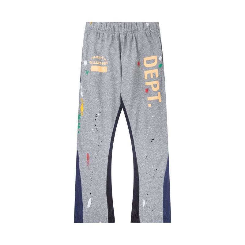 G D Classic Letter Splash-Ink Graffiti Print Patchwork Versatile Sweatpants Unisex Casual Long Pants Direct Shipping - Image 1