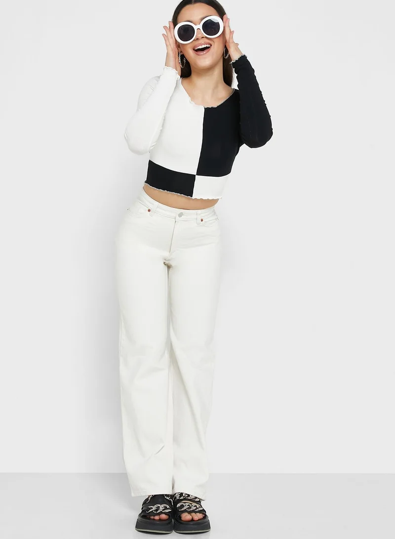 MONKI Wide Leg Jeans