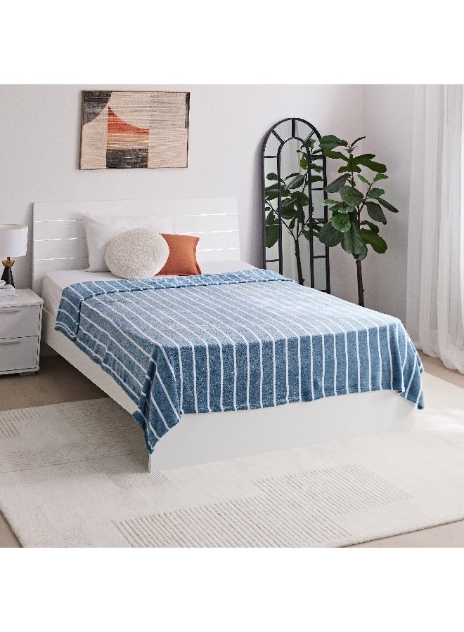 Home Box بطانية لينو YD مخططة مزدوجة 150 x 200 سم - Image 2