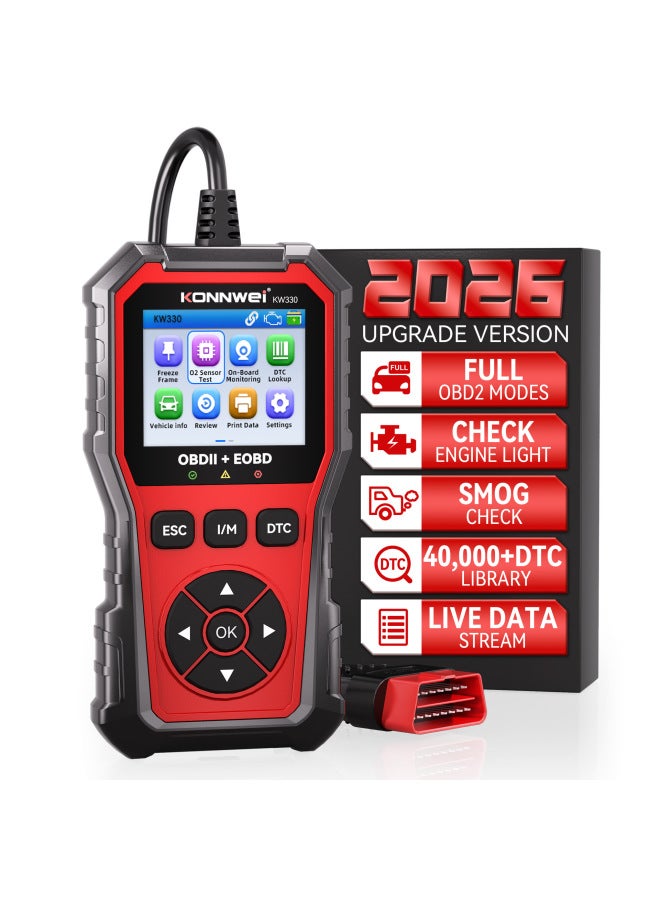 Konnwei New Kw330 Obd2 Car Engine Fault Diagnosis Fault Instrument Car Obd2 Eobd Fault Diagnosis Instrument - Image 1