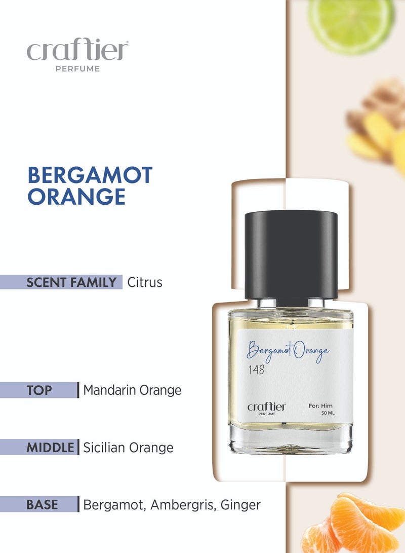 Craftier Perfume BERGAMOT ORANGE - Inspired of-AFTERNOON SWIM, Eau De Parfum for Men - 50ml, Long Lasting Citrus Fragrance Upto 16 Hrs, Travel Size Men's Perfume - Image 3