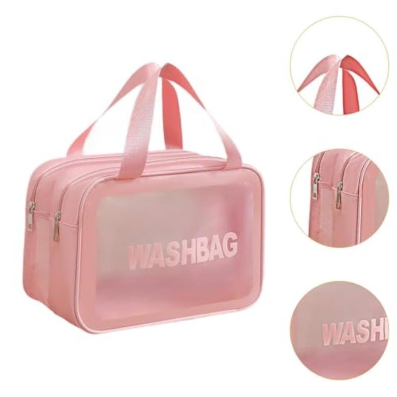 Large Waterproof Makeup Bag for Women Multi-Functional Toiletry Bag with Hand Strap Hanging Hook Travel Toiletry Organizer Bag for Cosmetics, Toiletries Accessories - Image 5
