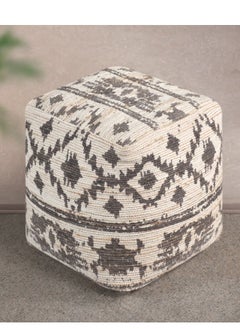 LOFT TISA,POUF SQUARE,40X40X40CMS,FABRIC,CHARCOAL 