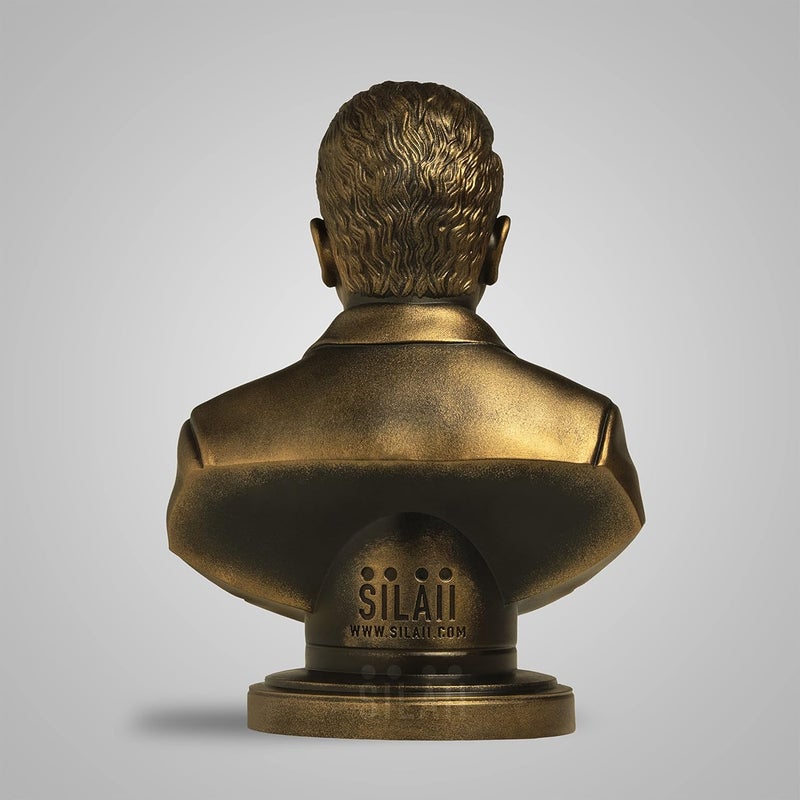 SILAII Puneeth Rajkumar Sculpture 8 INCH Antique Bronze Colour - Image 5