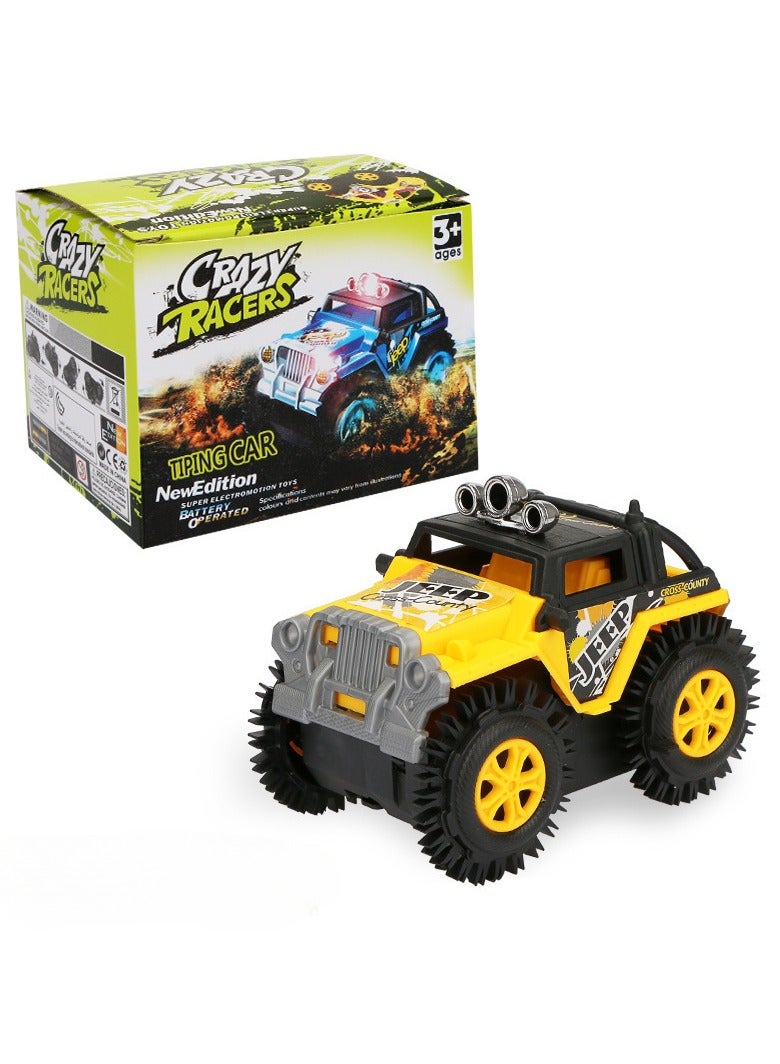 Coolplay 2025 Ultra Durable Electric Stunt Flip Car - 360° , Long Life Battery, Indoor and Outdoor Use, Crash Proof Design - Best Selling Children's Toy in UAE!’ - Image 2