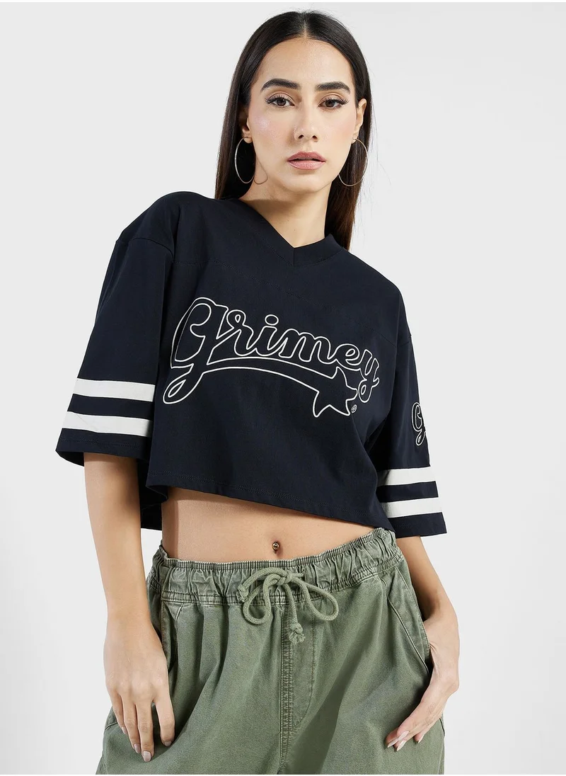 Grimey Madrid Girl Crop Football Jersey