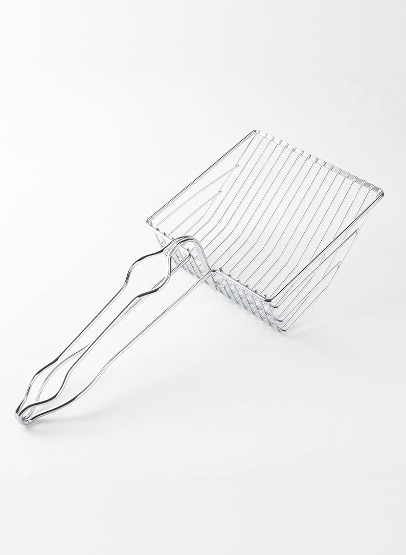 Cat Litter Scoop - Silver, Fast Sifting Deep Shovel, Designed for Multi-Cat Owners - Image 1