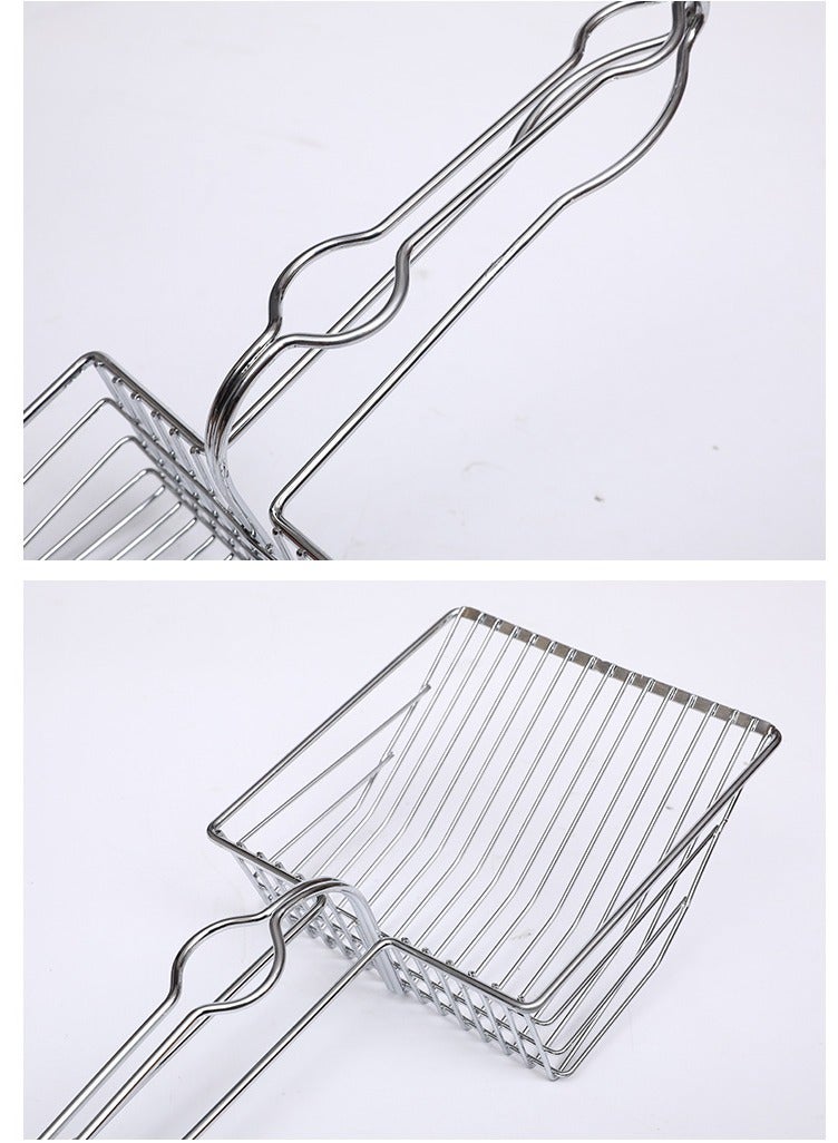 Cat Litter Scoop - Silver, Fast Sifting Deep Shovel, Designed for Multi-Cat Owners - Image 2