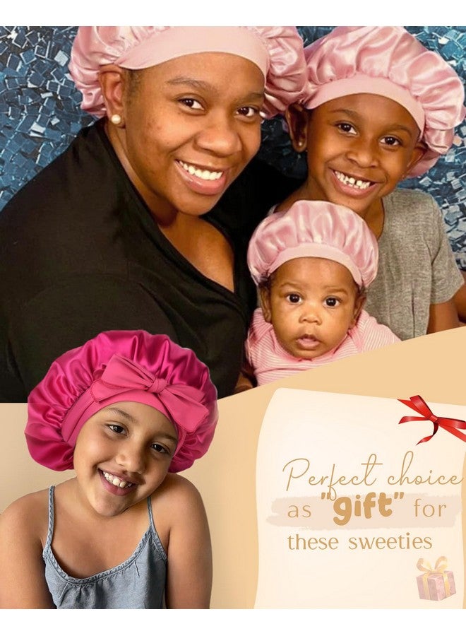 يانيبست قطعة بونيه الطفل الحرير بونيه للأطفال قبعة النوم مجعد الشعر الطبيعي الحرير بونيه للفتيات الفتيان الرضع - Image 2