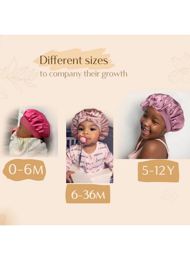 يانيبست قطعة بونيه الطفل الحرير بونيه للأطفال قبعة النوم مجعد الشعر الطبيعي الحرير بونيه للفتيات الفتيان الرضع - Image 3