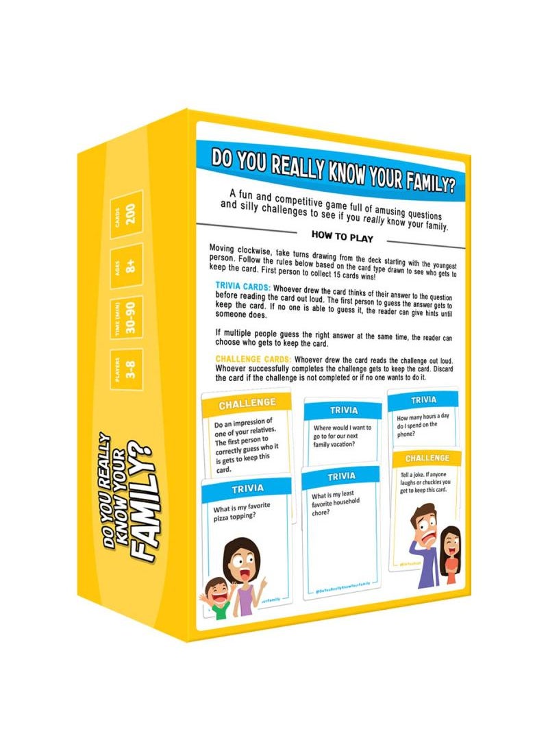 General - Do You Really Know Your Family? A Fun Family Game Filled With Conversation Starters And Challenges - Great For Kids Teens And Adults - Image 1