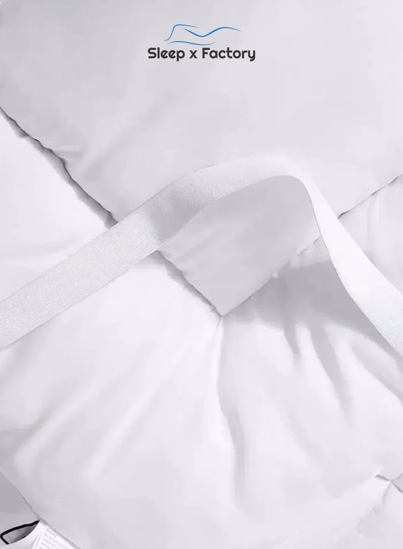Sleep x Factory Premium Sleeping Pack – 100×200 cm Mattress Topper (Available in 10 / 14 / 20 cm Heights) + 1 Luxurious Microfiber Pillow  - Image 4