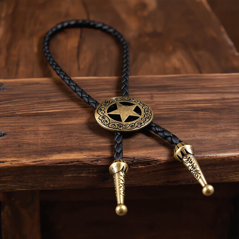 Unisex Bolo Tie Bull Head Western Cowboy Accessory For Couple Pair Use - Image 2
