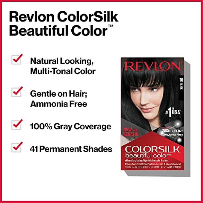 Revlon Colorsilk Beautiful Color, Light Ash Brown, 1 Count - Image 2