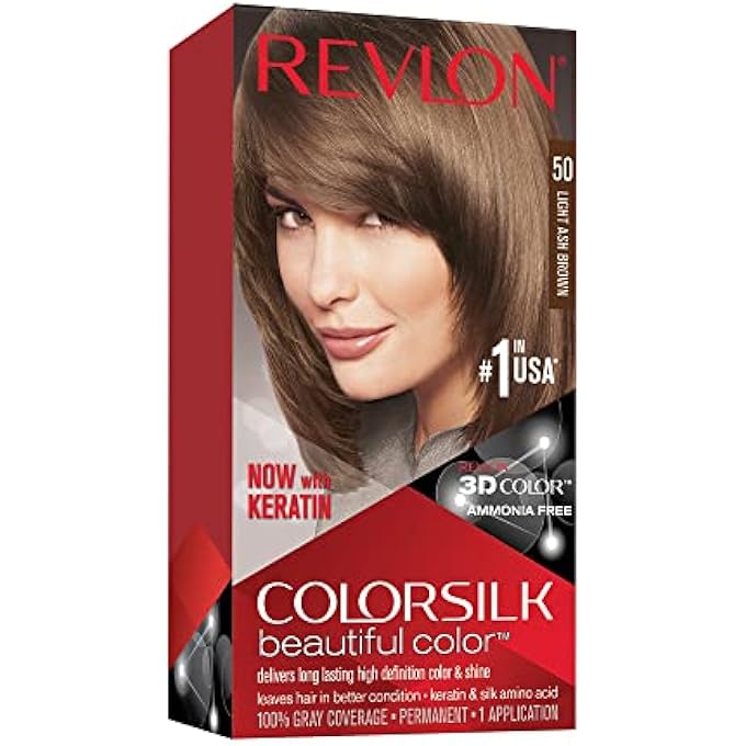 Revlon Colorsilk Beautiful Color, Light Ash Brown, 1 Count - Image 1