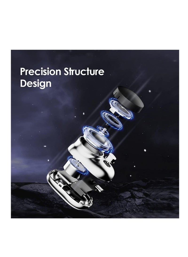 ELTRAZONE Mini&Portable Electric Shaver, New Pocket Portable Electric Shave, Magic USB Mini Shaver Electric Razor For Men, Rechargeable Travel Razors For Men Electric Shaver For Shaving Face(Blue) - Image 5