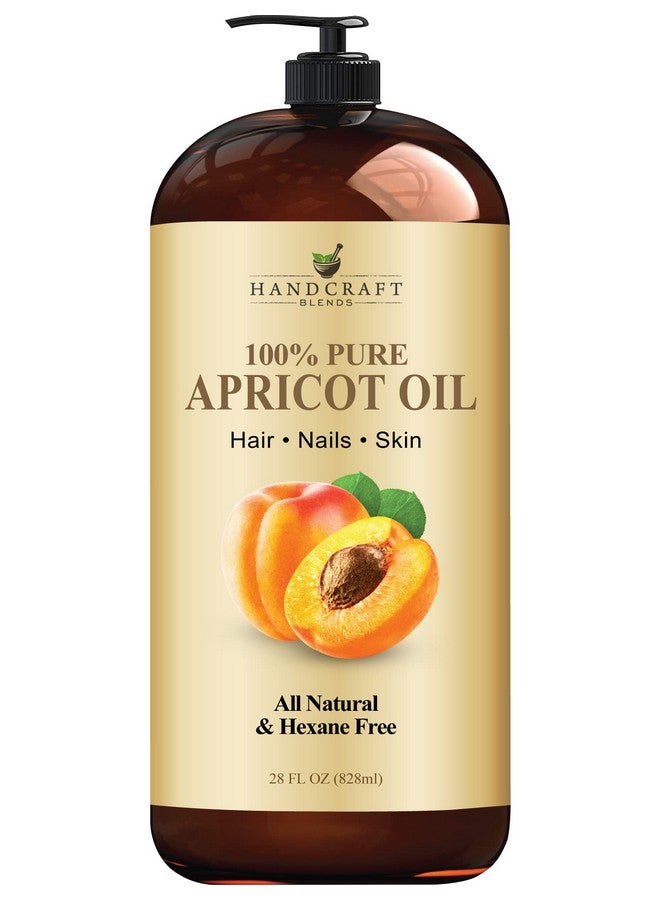 handcraft Blends Apricot Kernel Oil100% Pure And Naturalpremium Quality Cold Pressed Carrier Apricot Oil For Aromatherapy Massage And Moisturizing Skinhuge 28 Fl. Oz - Image 1